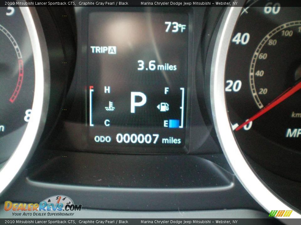 2010 Mitsubishi Lancer Sportback GTS Graphite Gray Pearl / Black Photo #29