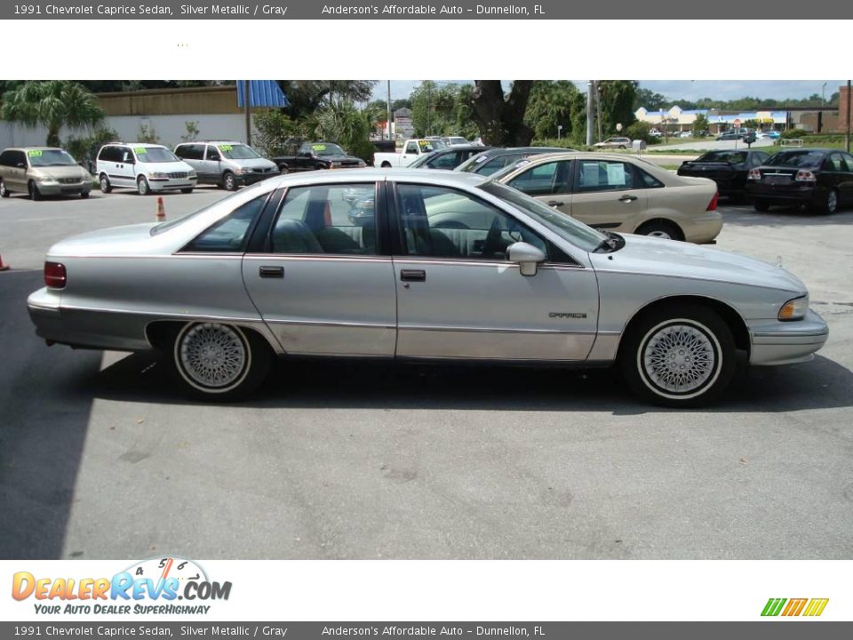 1991 Chevrolet Caprice Sedan Silver Metallic / Gray Photo #4