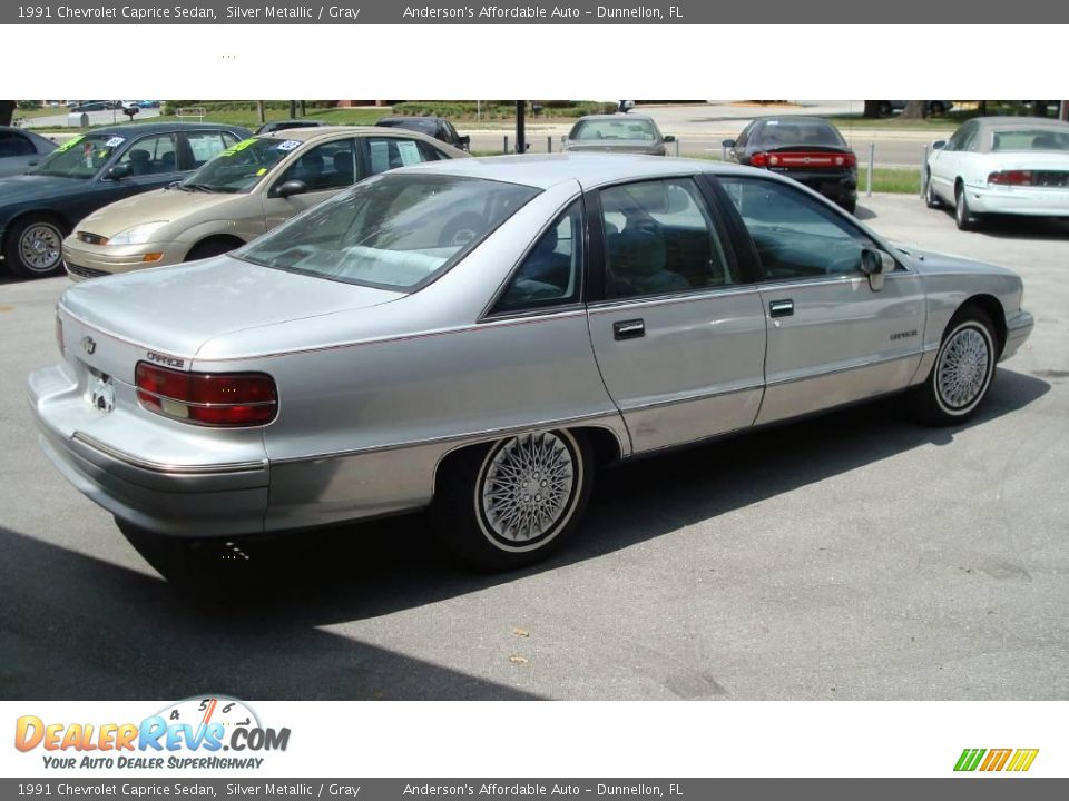 1991 Chevrolet Caprice Sedan Silver Metallic / Gray Photo #5
