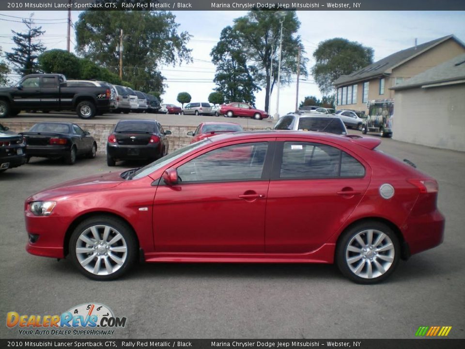 2010 Mitsubishi Lancer Sportback GTS Rally Red Metallic / Black Photo #8