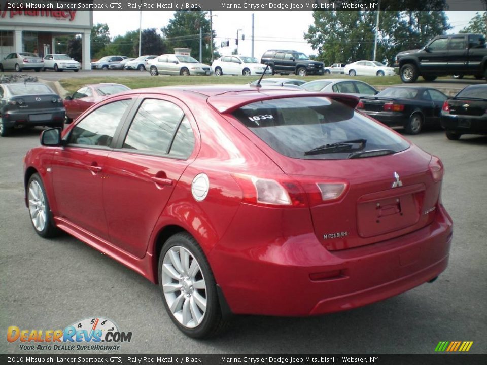 2010 Mitsubishi Lancer Sportback GTS Rally Red Metallic / Black Photo #9