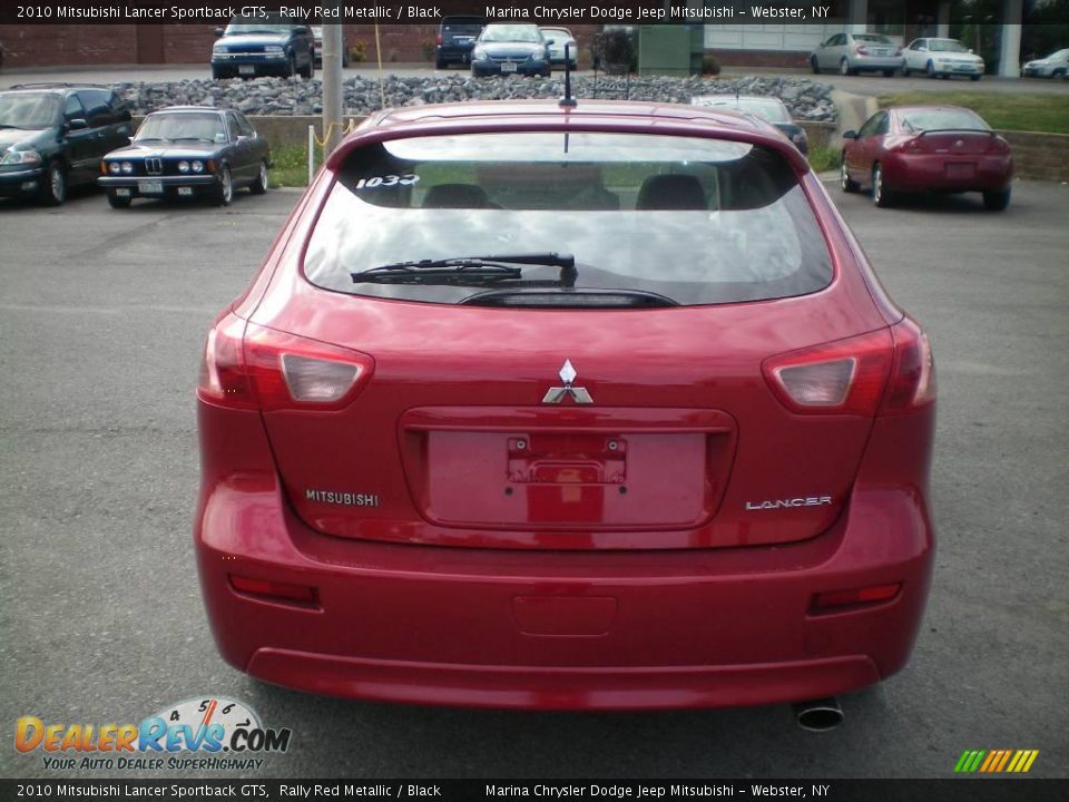 2010 Mitsubishi Lancer Sportback GTS Rally Red Metallic / Black Photo #10