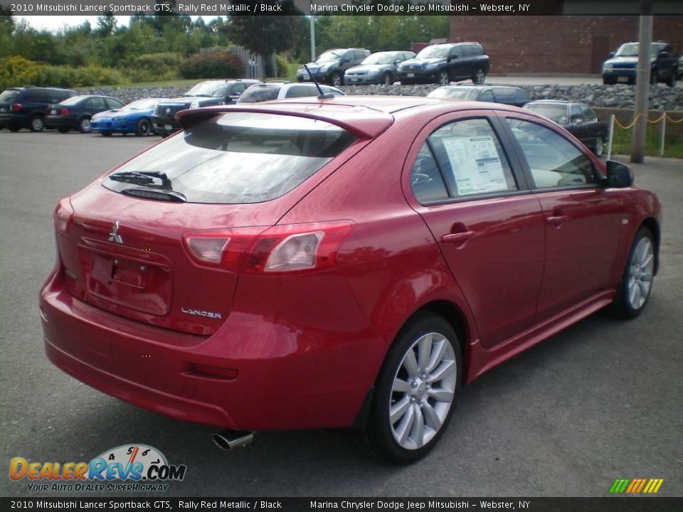 2010 Mitsubishi Lancer Sportback GTS Rally Red Metallic / Black Photo #11