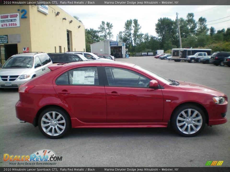 2010 Mitsubishi Lancer Sportback GTS Rally Red Metallic / Black Photo #12