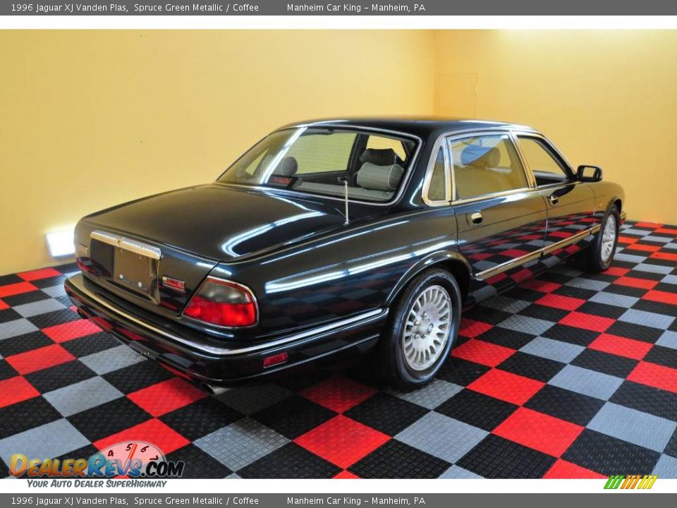 1996 Jaguar XJ Vanden Plas Spruce Green Metallic / Coffee Photo #6