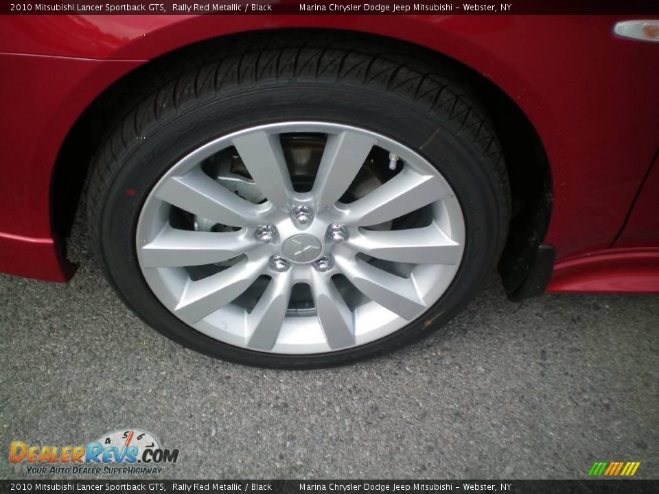 2010 Mitsubishi Lancer Sportback GTS Rally Red Metallic / Black Photo #26