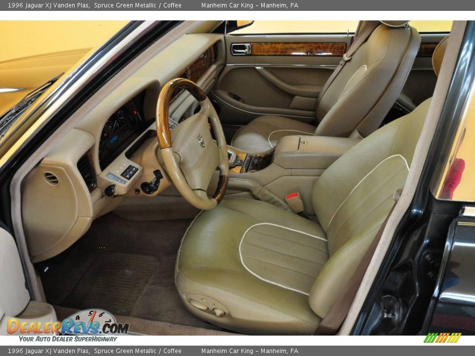 1996 Jaguar XJ Vanden Plas Spruce Green Metallic / Coffee Photo #11