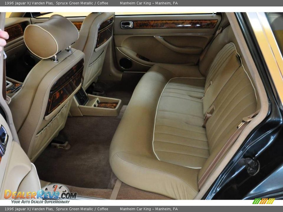 1996 Jaguar XJ Vanden Plas Spruce Green Metallic / Coffee Photo #12