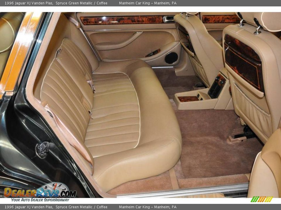 1996 Jaguar XJ Vanden Plas Spruce Green Metallic / Coffee Photo #14