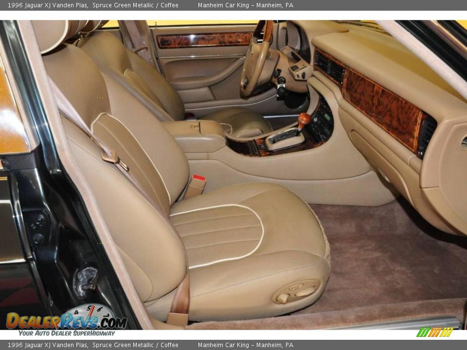 1996 Jaguar XJ Vanden Plas Spruce Green Metallic / Coffee Photo #15