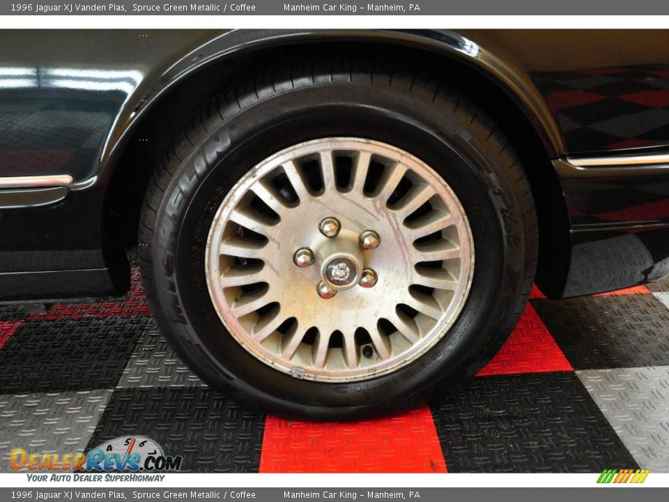 1996 Jaguar XJ Vanden Plas Spruce Green Metallic / Coffee Photo #16