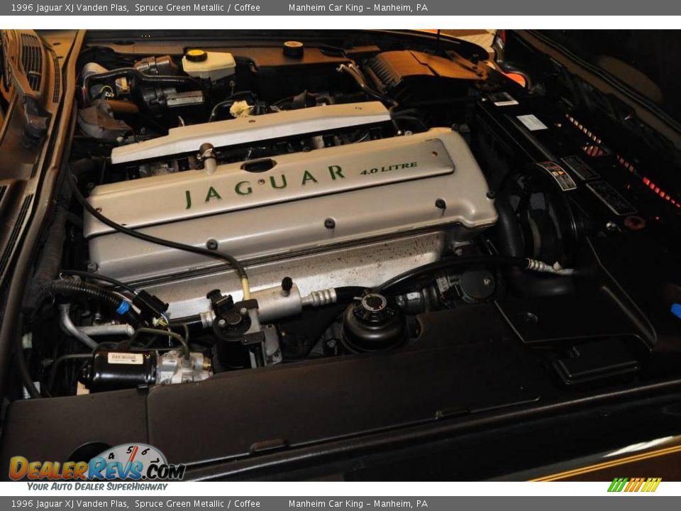 1996 Jaguar XJ Vanden Plas Spruce Green Metallic / Coffee Photo #17
