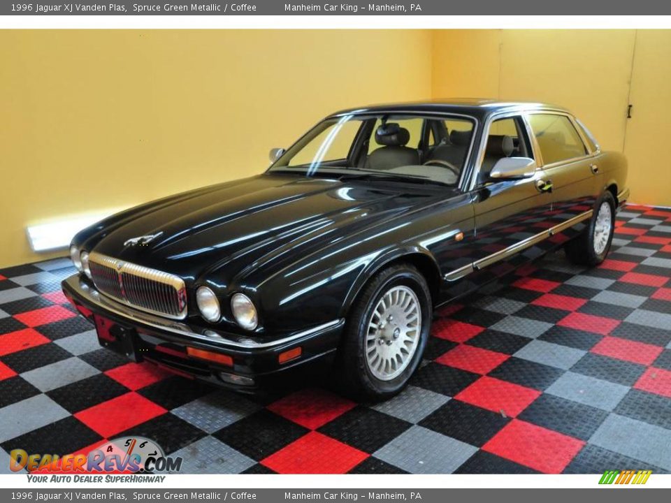 1996 Jaguar XJ Vanden Plas Spruce Green Metallic / Coffee Photo #19