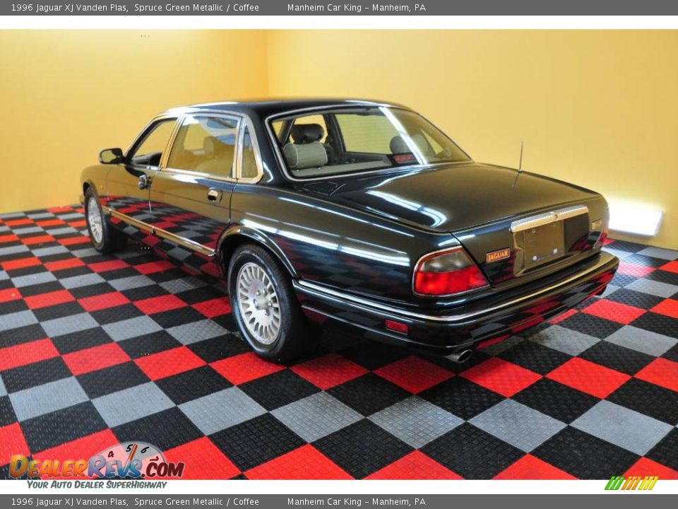 1996 Jaguar XJ Vanden Plas Spruce Green Metallic / Coffee Photo #20