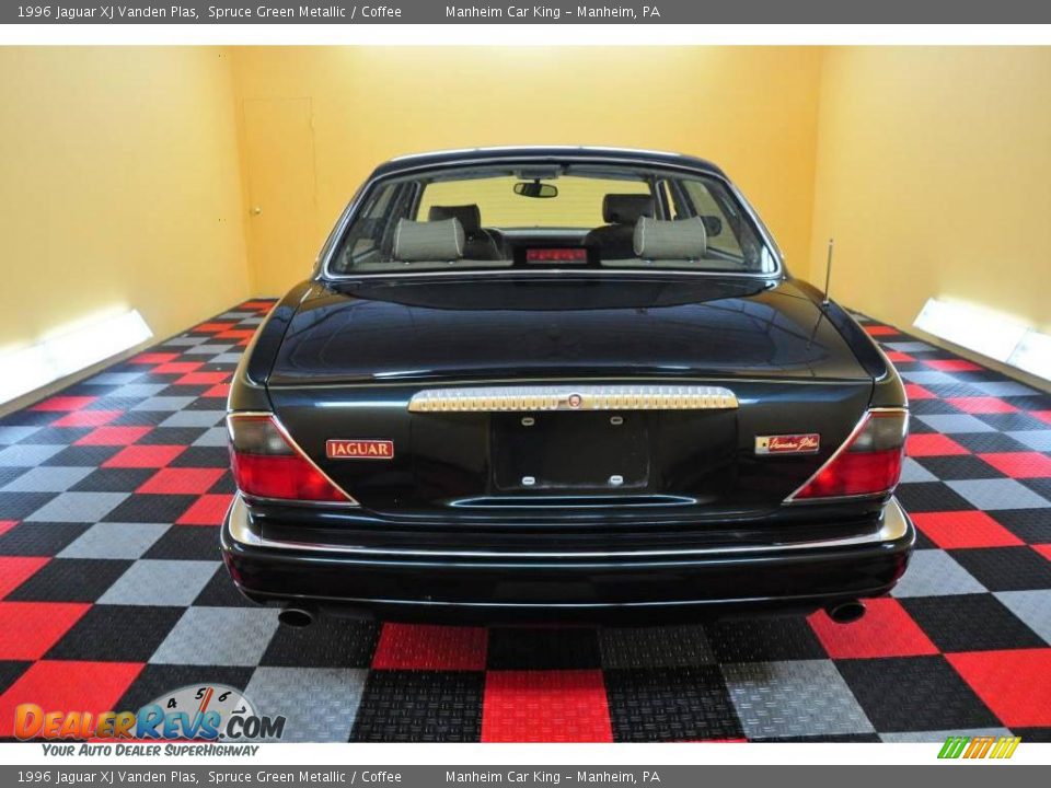 1996 Jaguar XJ Vanden Plas Spruce Green Metallic / Coffee Photo #21