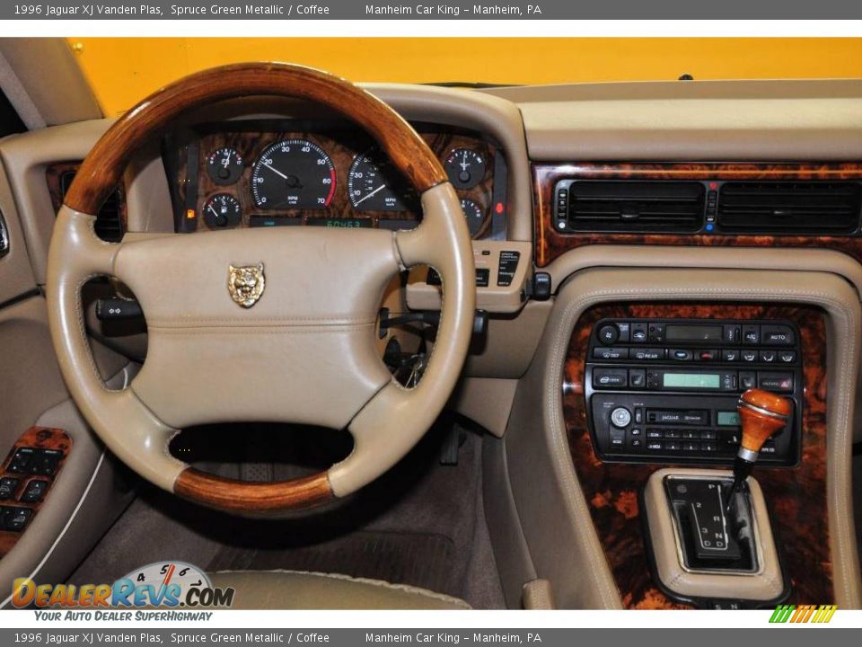 1996 Jaguar XJ Vanden Plas Spruce Green Metallic / Coffee Photo #22