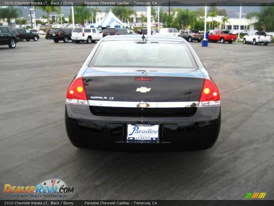 2010 Chevrolet Impala LT Black / Ebony Photo #3