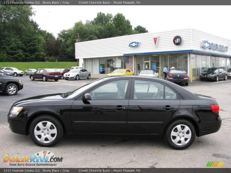 2010 Hyundai Sonata GLS Ebony Black / Gray Photo #2