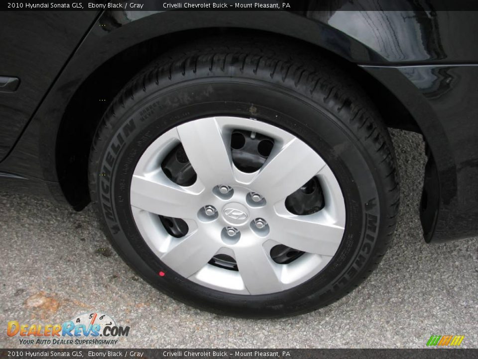 2010 Hyundai Sonata GLS Ebony Black / Gray Photo #3