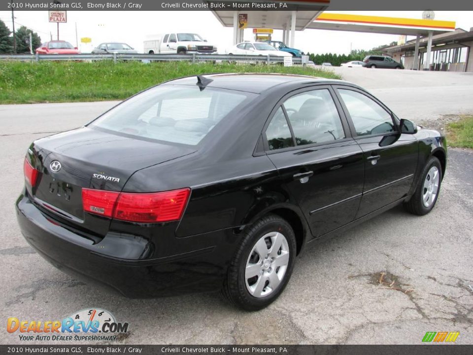 2010 Hyundai Sonata GLS Ebony Black / Gray Photo #6