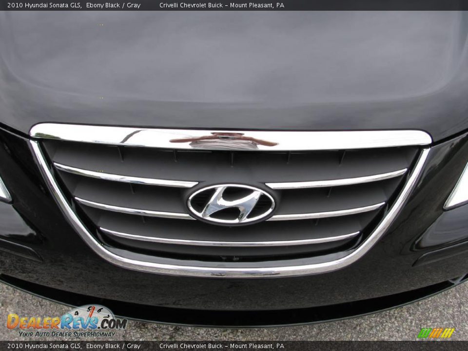2010 Hyundai Sonata GLS Ebony Black / Gray Photo #10