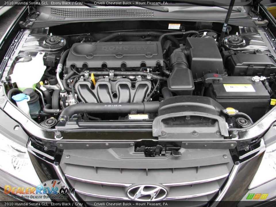 2010 Hyundai Sonata GLS Ebony Black / Gray Photo #12