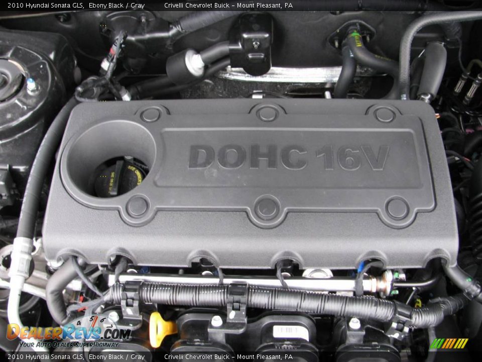 2010 Hyundai Sonata GLS Ebony Black / Gray Photo #13