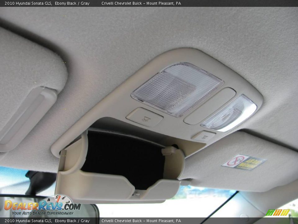 2010 Hyundai Sonata GLS Ebony Black / Gray Photo #23