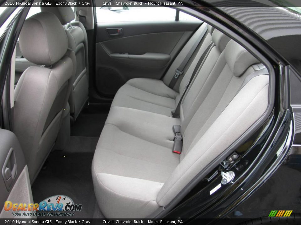 2010 Hyundai Sonata GLS Ebony Black / Gray Photo #25
