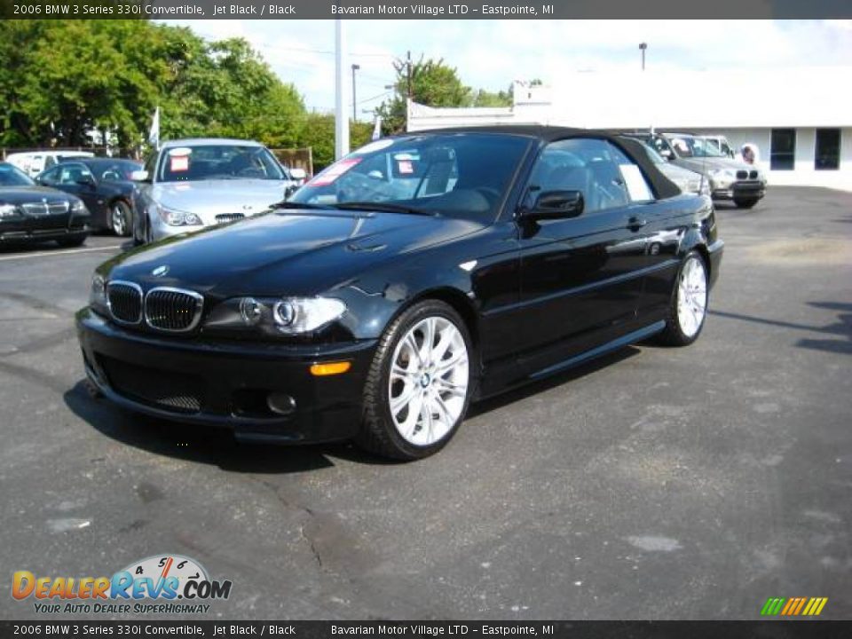 2006 BMW 3 Series 330i Convertible Jet Black / Black Photo #1