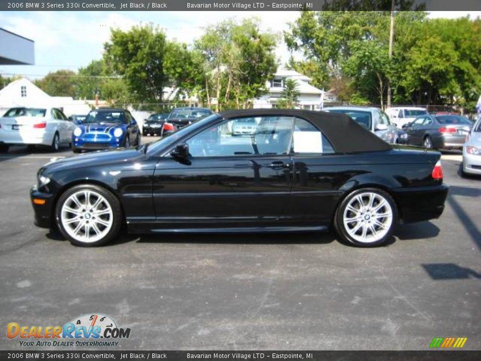 2006 BMW 3 Series 330i Convertible Jet Black / Black Photo #2