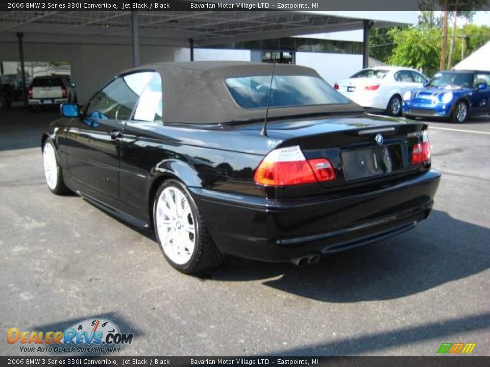 2006 BMW 3 Series 330i Convertible Jet Black / Black Photo #3
