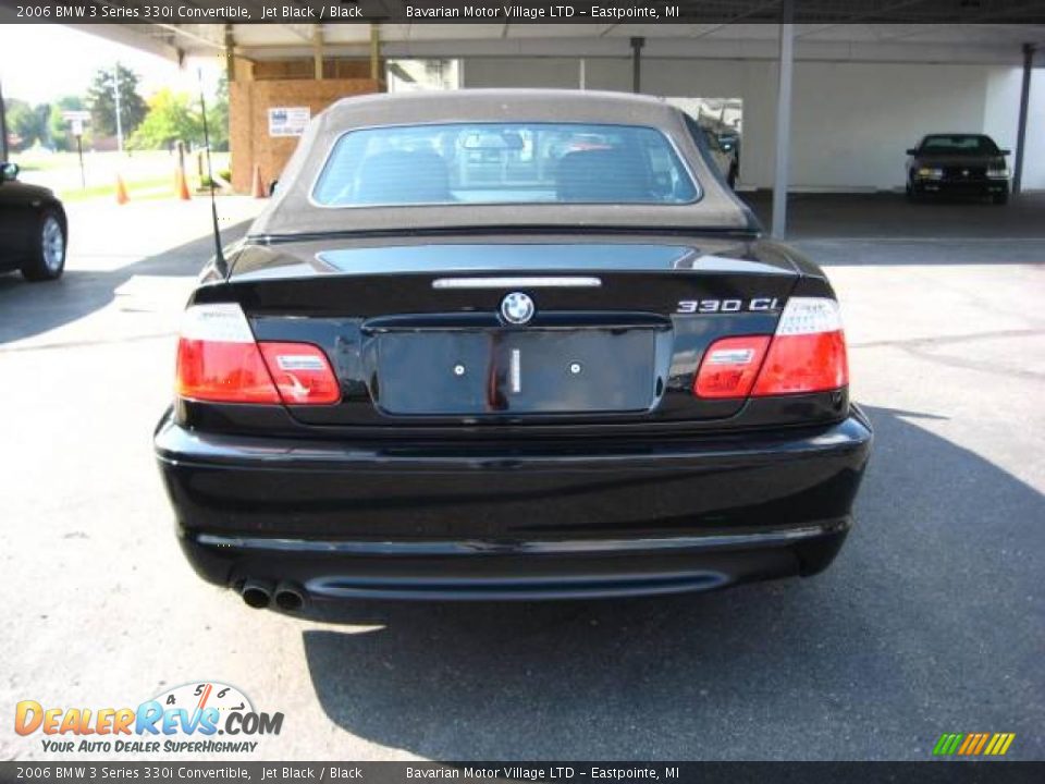 2006 BMW 3 Series 330i Convertible Jet Black / Black Photo #4