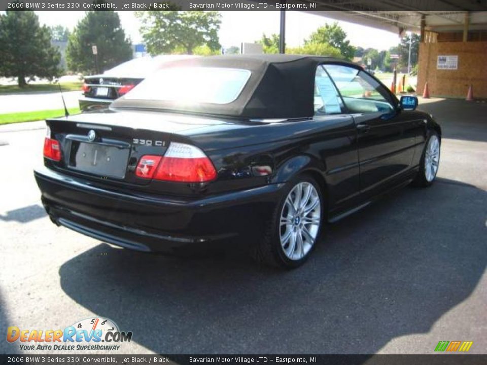 2006 BMW 3 Series 330i Convertible Jet Black / Black Photo #5