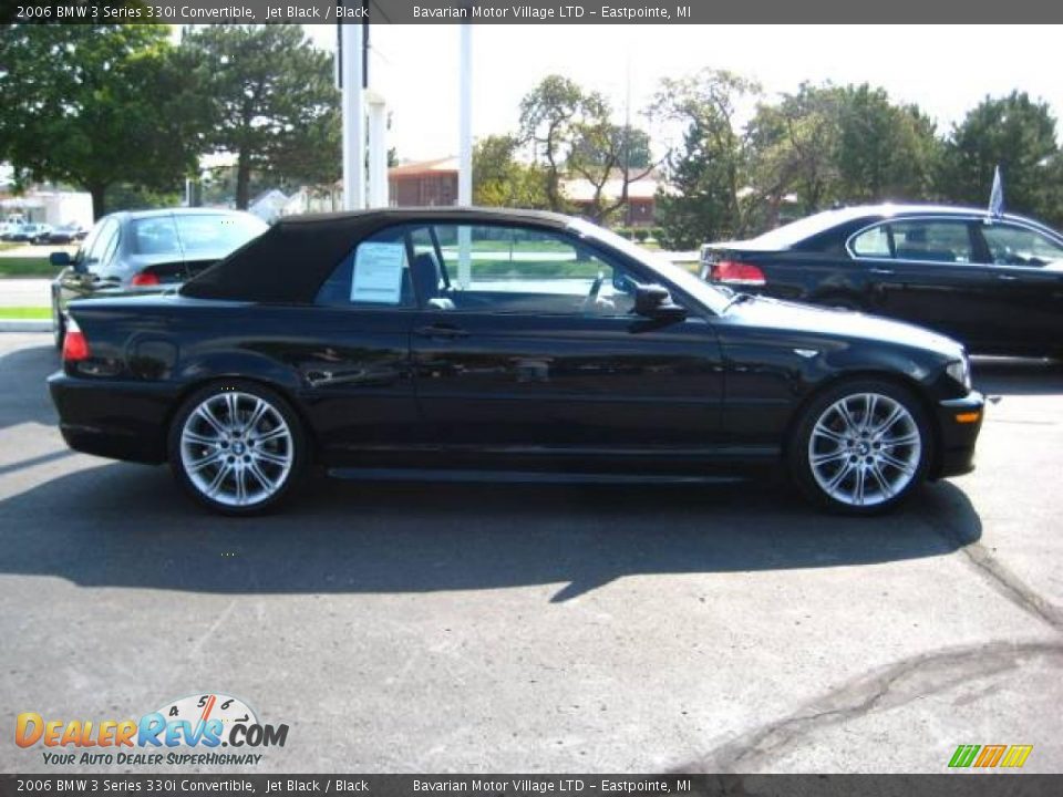 2006 BMW 3 Series 330i Convertible Jet Black / Black Photo #6