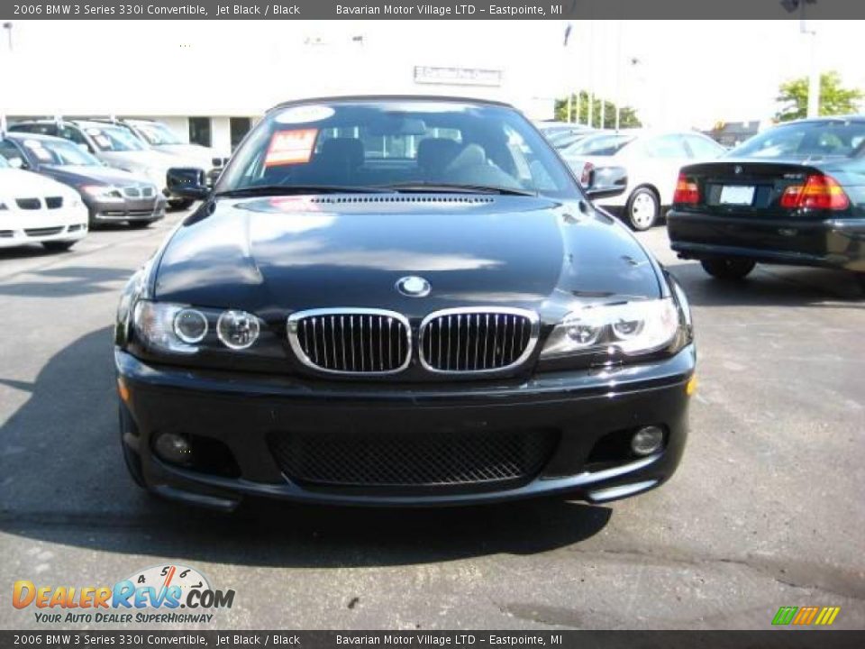 2006 BMW 3 Series 330i Convertible Jet Black / Black Photo #8