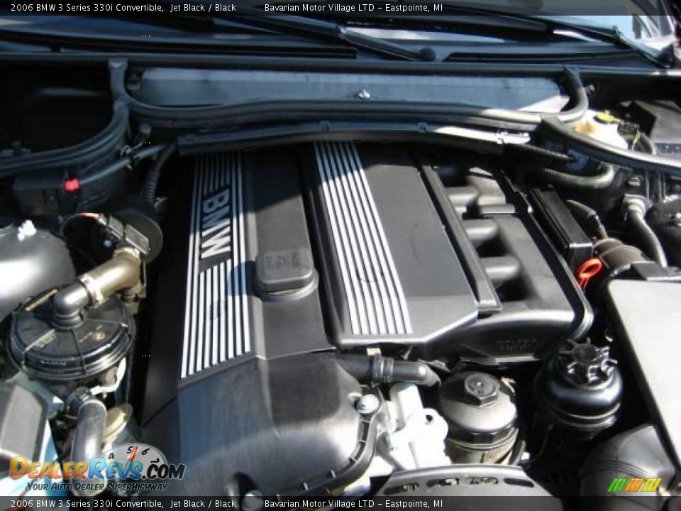 2006 BMW 3 Series 330i Convertible Jet Black / Black Photo #11