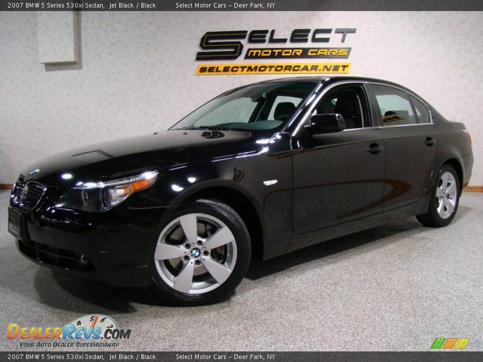 2007 BMW 5 Series 530xi Sedan Jet Black / Black Photo #1