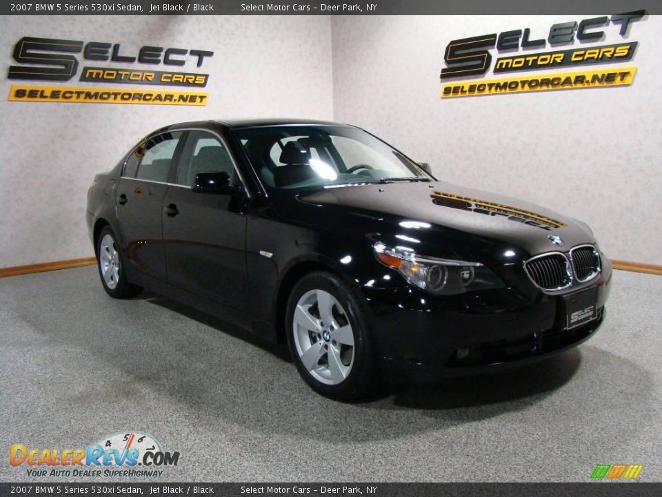 2007 BMW 5 Series 530xi Sedan Jet Black / Black Photo #3