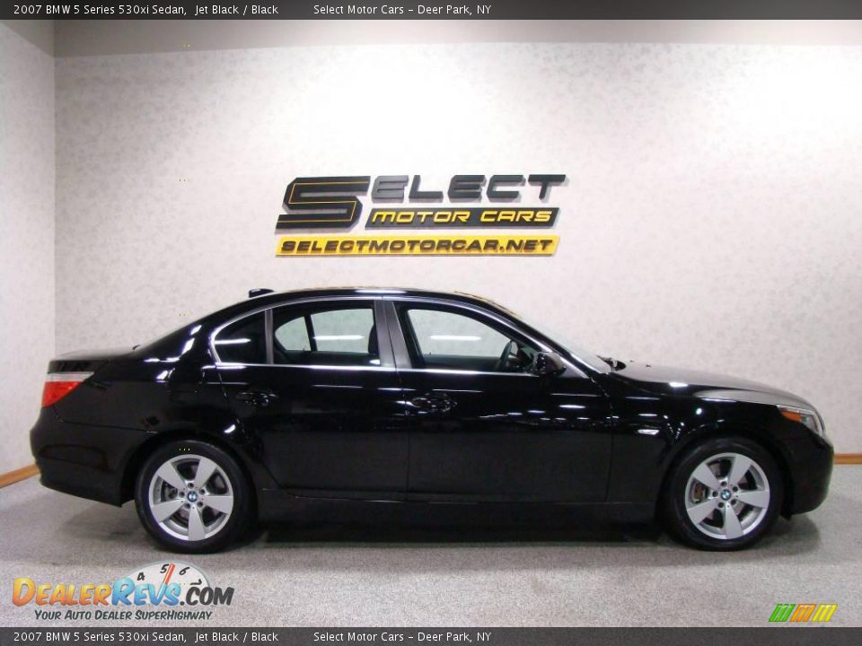 2007 BMW 5 Series 530xi Sedan Jet Black / Black Photo #4
