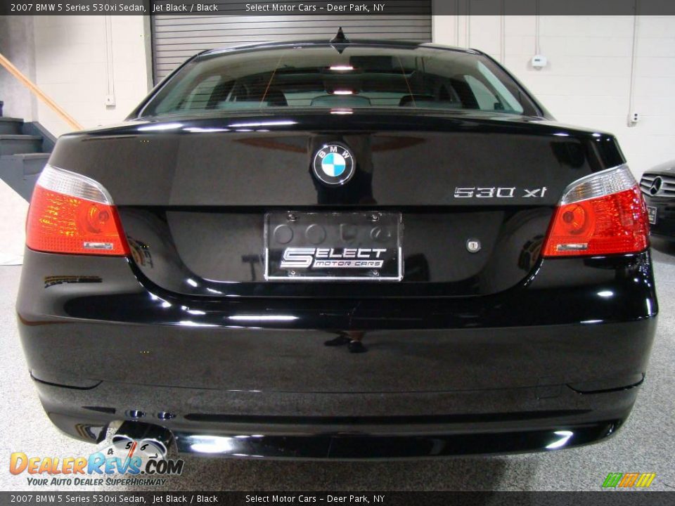2007 BMW 5 Series 530xi Sedan Jet Black / Black Photo #5