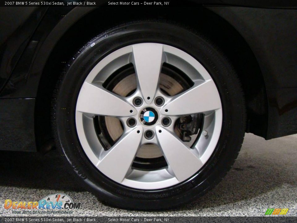 2007 BMW 5 Series 530xi Sedan Jet Black / Black Photo #6