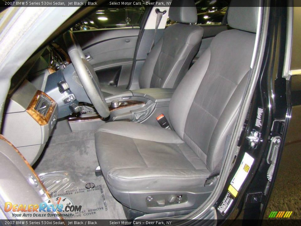 2007 BMW 5 Series 530xi Sedan Jet Black / Black Photo #7