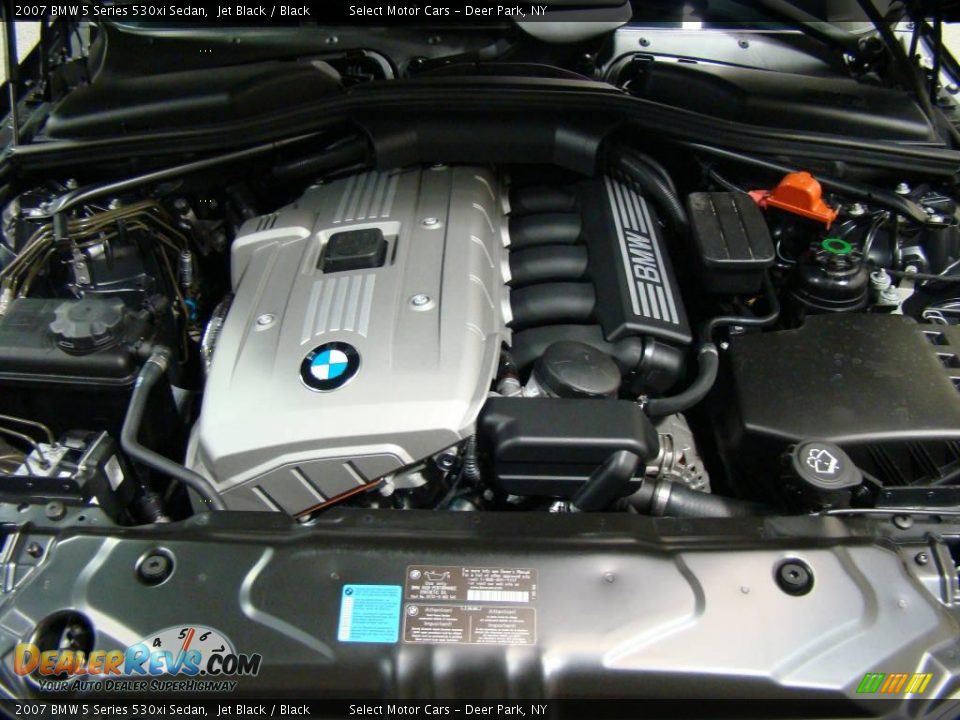 2007 BMW 5 Series 530xi Sedan Jet Black / Black Photo #13