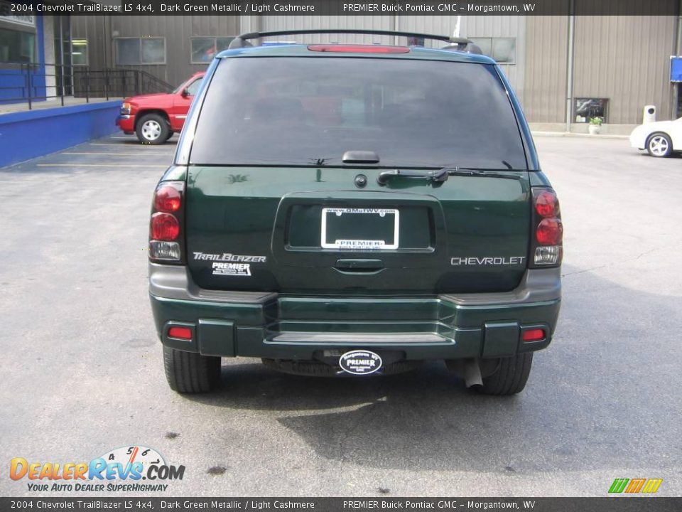 2004 Chevrolet TrailBlazer LS 4x4 Dark Green Metallic / Light Cashmere Photo #5