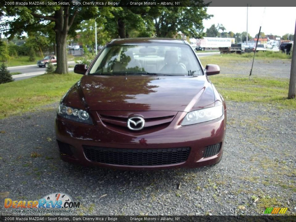 2008 Mazda MAZDA6 i Sport Sedan Dark Cherry Mica / Beige Photo #3