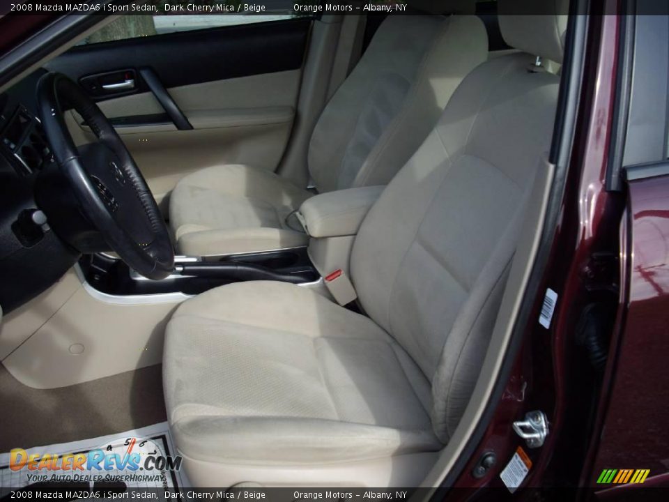 2008 Mazda MAZDA6 i Sport Sedan Dark Cherry Mica / Beige Photo #9