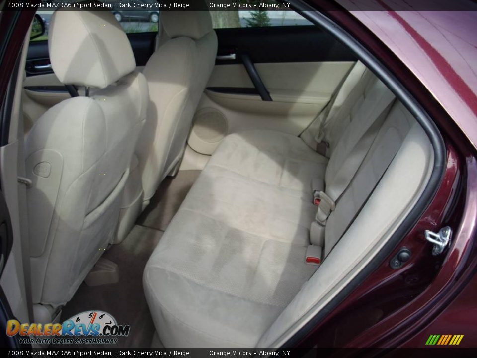 2008 Mazda MAZDA6 i Sport Sedan Dark Cherry Mica / Beige Photo #13