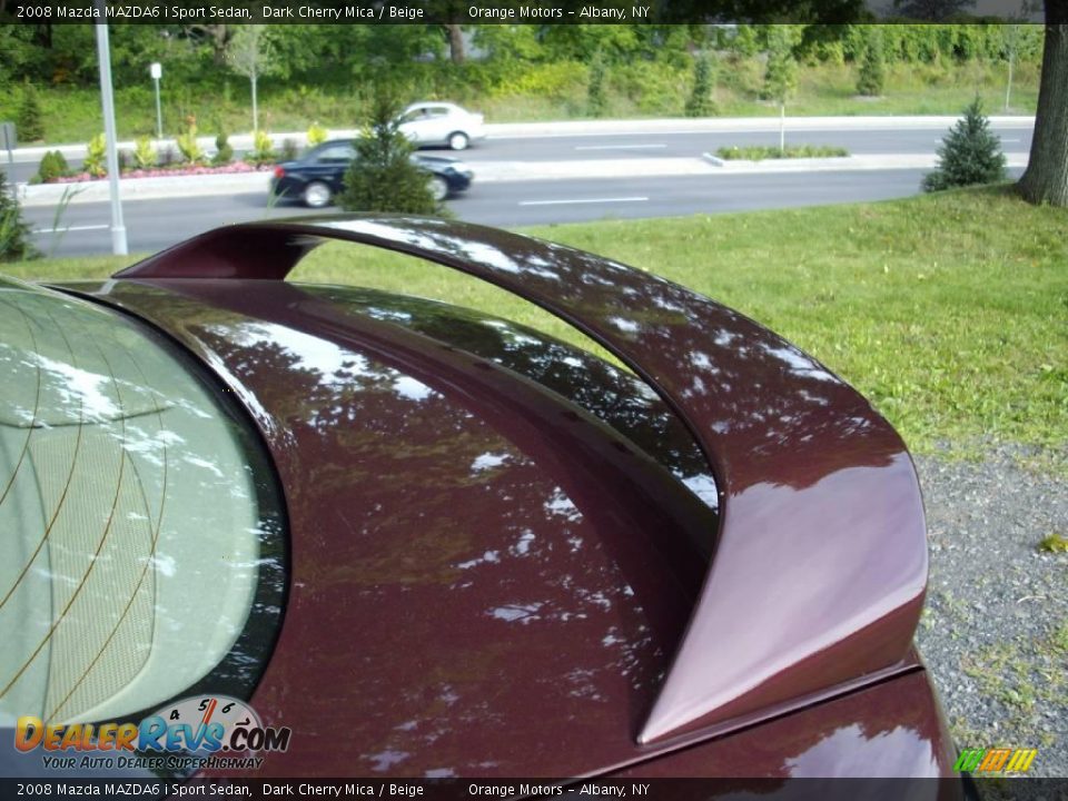 2008 Mazda MAZDA6 i Sport Sedan Dark Cherry Mica / Beige Photo #14