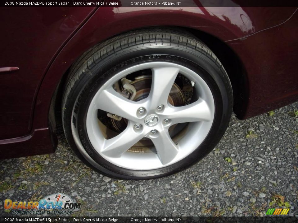 2008 Mazda MAZDA6 i Sport Sedan Dark Cherry Mica / Beige Photo #15